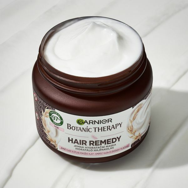 Jemná hydratační maska pro citlivé vlasy a pokožku hlavy Botanic Therapy Oat Delicacy (Hair Remedy) 340 ml