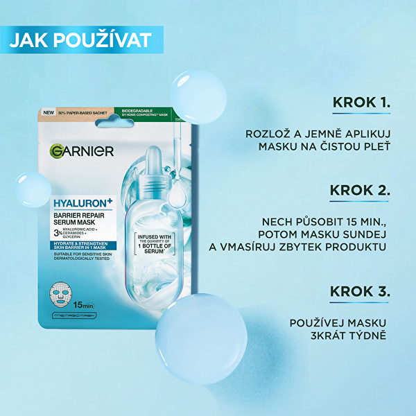 Pleťová maska Hyaluron+ Barrier Repair Serum Mask 28 g