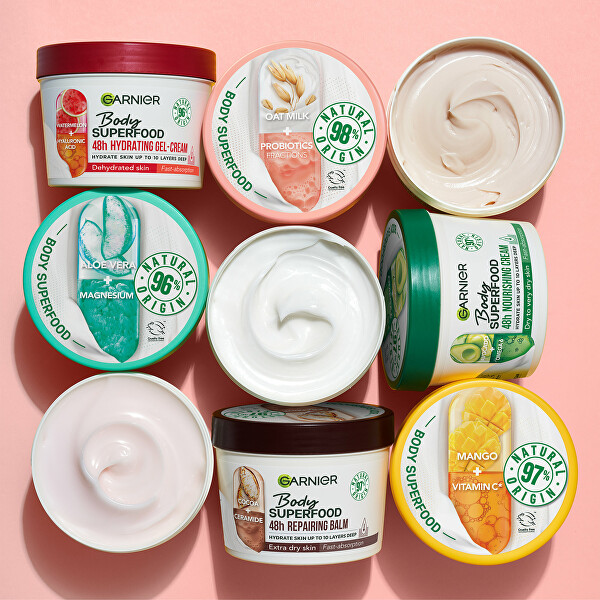 Hydratační balzám pro citlivou pokožku Body Superfood (48h Hydra-Sensitive Balm) 380 ml