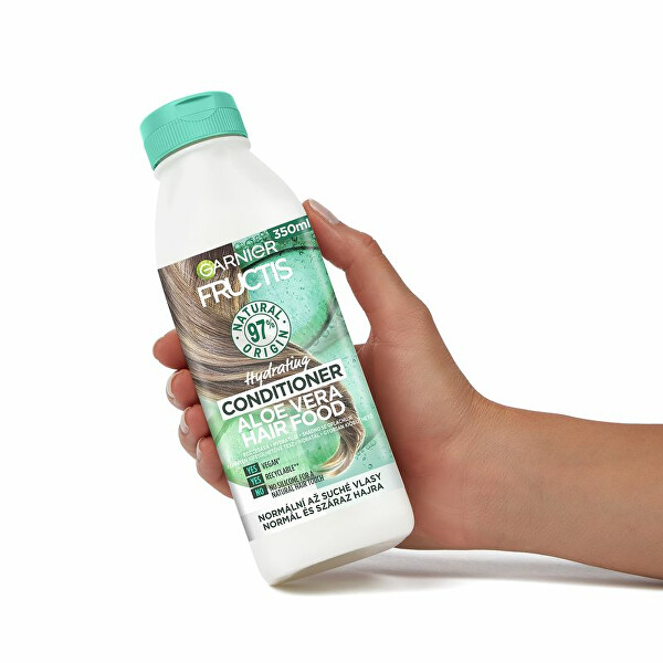 Hidratáló kondicionáló normál és száraz hajra  Fructis Hair Food (Aloe Vera Hydrating Conditioner) 350 ml