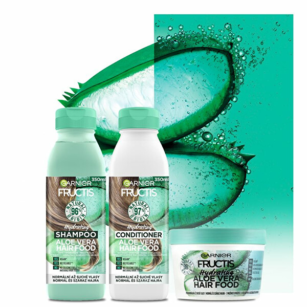 Hidratáló kondicionáló normál és száraz hajra  Fructis Hair Food (Aloe Vera Hydrating Conditioner) 350 ml