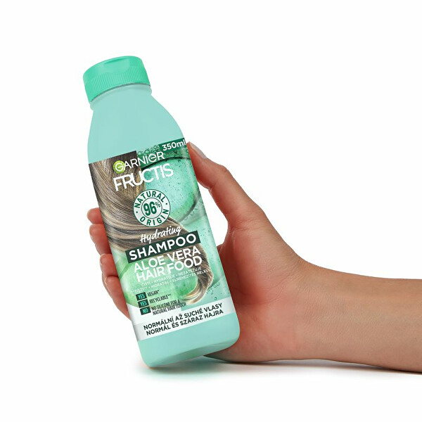 Shampoo idratante per capelli normali e secchi Fructis Hair Food (Aloe Vera Hydrating Shampoo) 350 ml