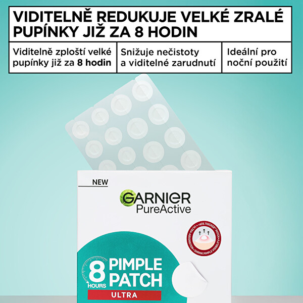 Hydrokoloidní náplasti 8h Pimple Patch Ultra 22 ks