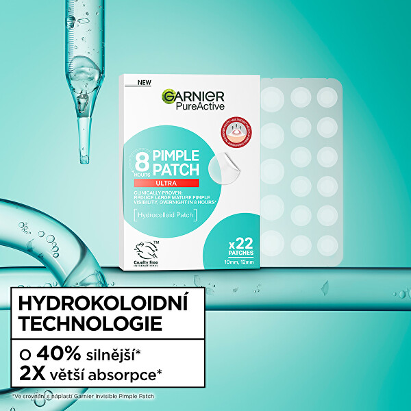Hydrokoloidní náplasti 8h Pimple Patch Ultra 22 ks