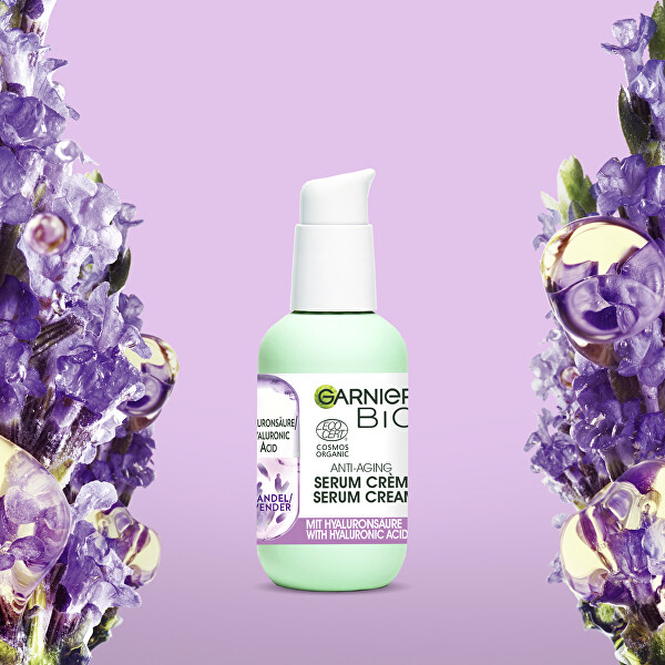 Siero in crema contro l'invecchiamento cutaneo con olio essenziale di lavanda BIO (Serum Cream) 50 ml