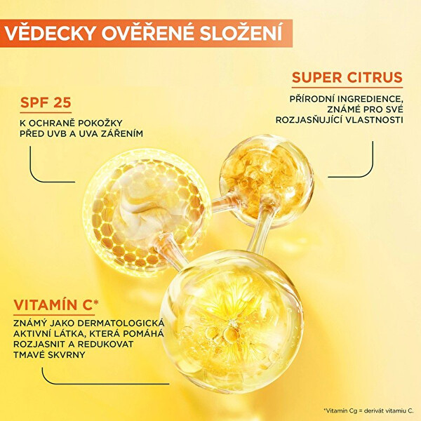 Krémes szérum C-vitaminnal az arcbőr élénkítésére Skin Naturals (Brightening Serum Cream) 50 ml