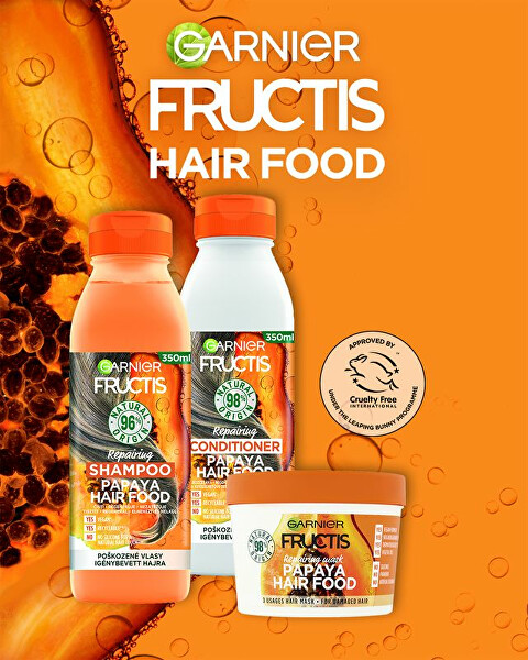 Obnovující maska na poškozené vlasy Fructis (Papaya Hair Food) 390 ml
