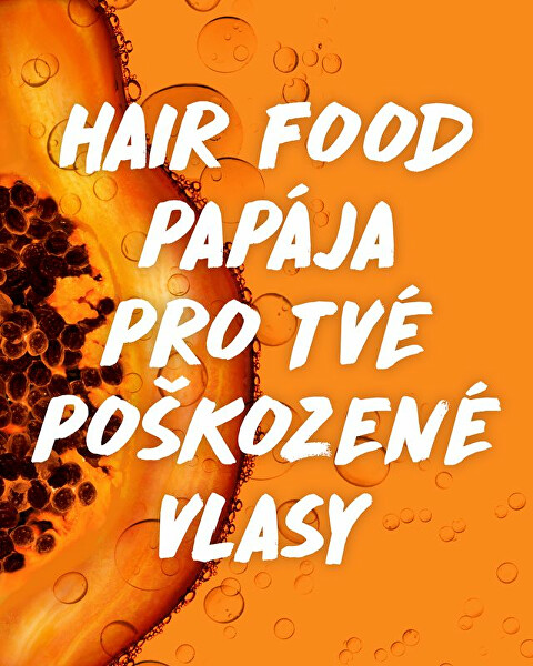 Regeneráló maszk sérült hajra  Fructis (Papaya Hair Food) 390 ml