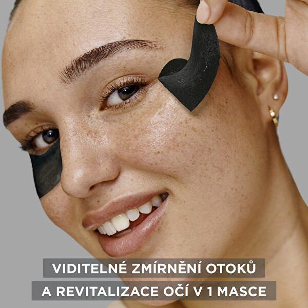 Oční maska s aktivním uhlím Skin Naturals (Depuffing Eye Mask) 5 g