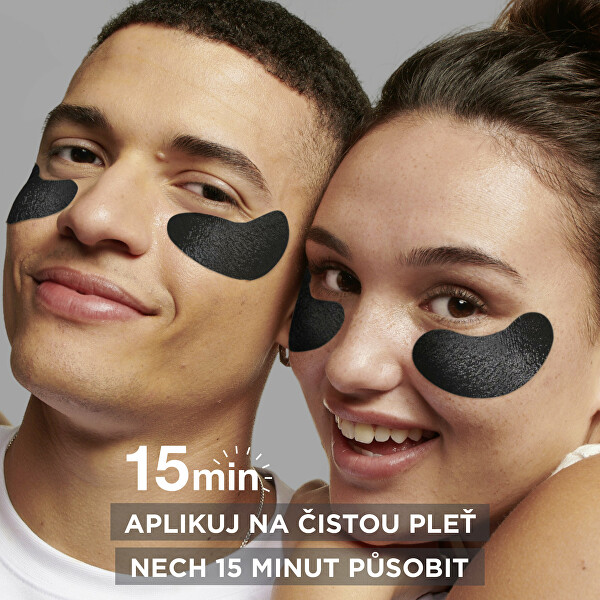 Oční maska s aktivním uhlím Skin Naturals (Depuffing Eye Mask) 5 g