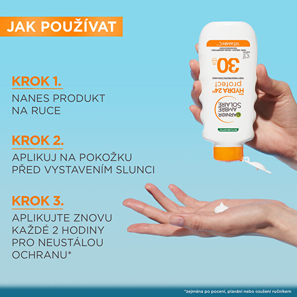 Opalovací mléko SPF 30 Ambre Solaire Hydra 24h Protect (High Protection Milk) 175 ml