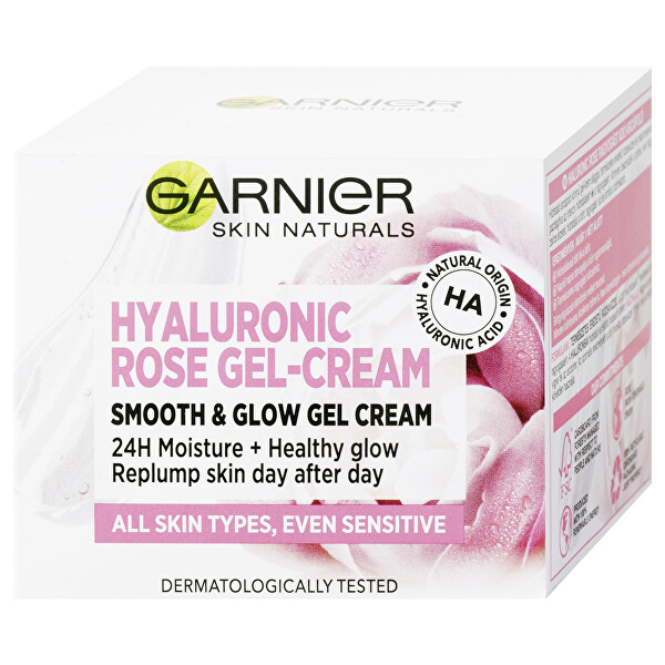 Pleťová péče pro rozjasnění pleti Skin Naturals (Hyaluronic Rose Gel-Cream) 50 ml
