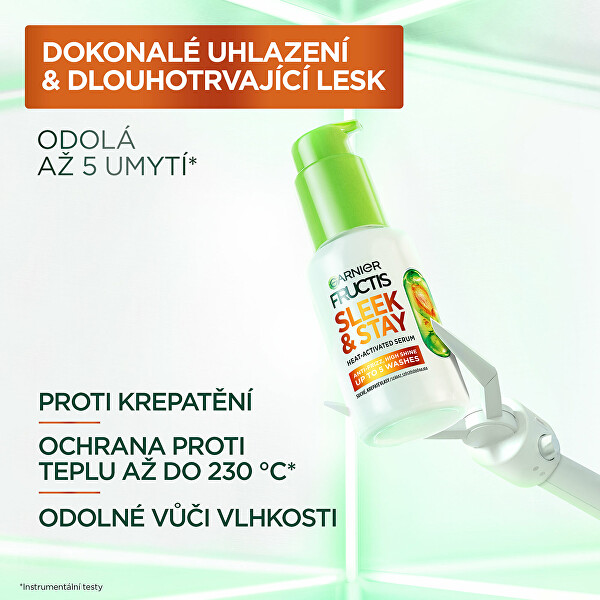 Sérum pro suché a krepaté vlasy Fructis Keratin Sleek (Heat-Activated Serum) 50 ml