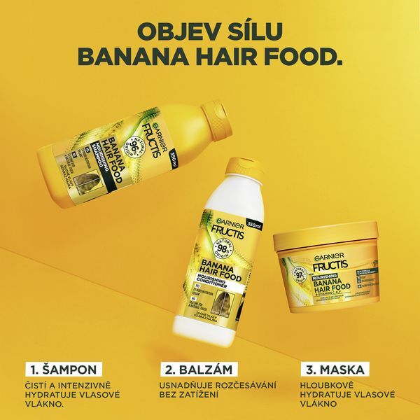 Vyživující kondicionér pro suché vlasy Fructis Hair Food (Banana Nourishing Conditioner) 350 ml