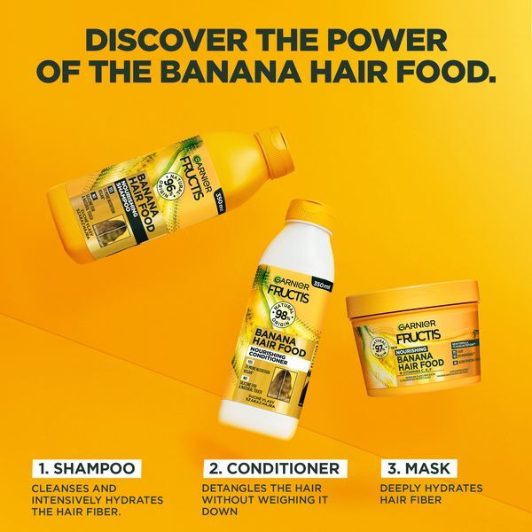 Pflegendes Shampoo für trockenes Haar Fructis Hair Food (Banana Nourishing Shampoo) 350 ml