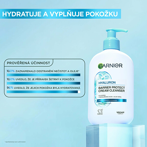 Zklidňující čisticí krém Hyaluron (Barrier Protect Cream Cleanser) 250 ml