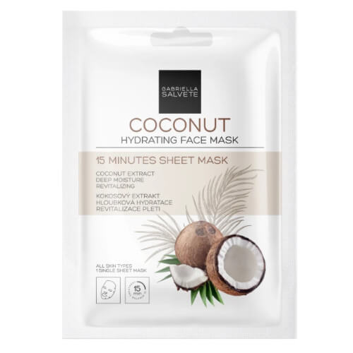 Hydratační pleťová plátýnková maska Coconut (Hydrating Sheet Face Mask) 1 ks