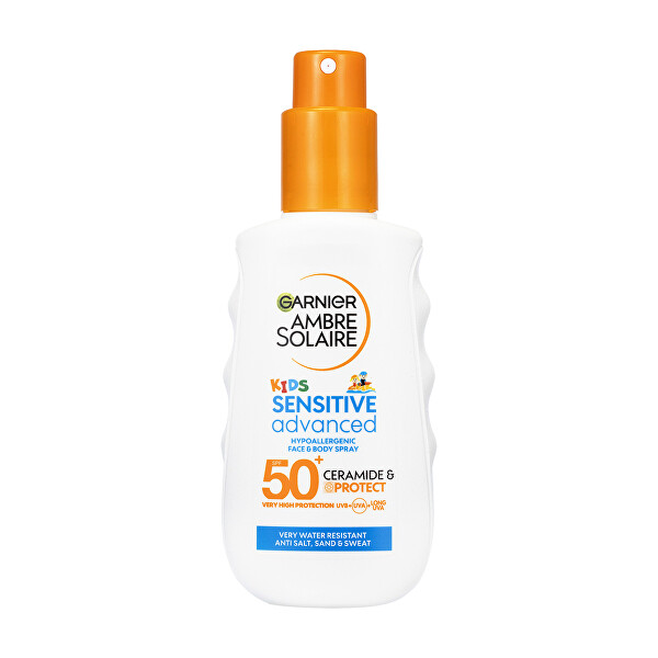 Gyermek fényvédő permet érzékeny bőrre SPF 50+ Ambre Solaire (Protection Spray) 150 ml