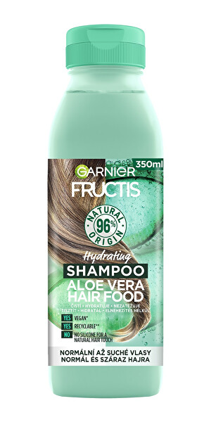 Feuchtigkeitsspendendes Shampoo für normales und trockenes Haar Hair Food (Aloe Vera Hydrating Shampoo) 350 ml