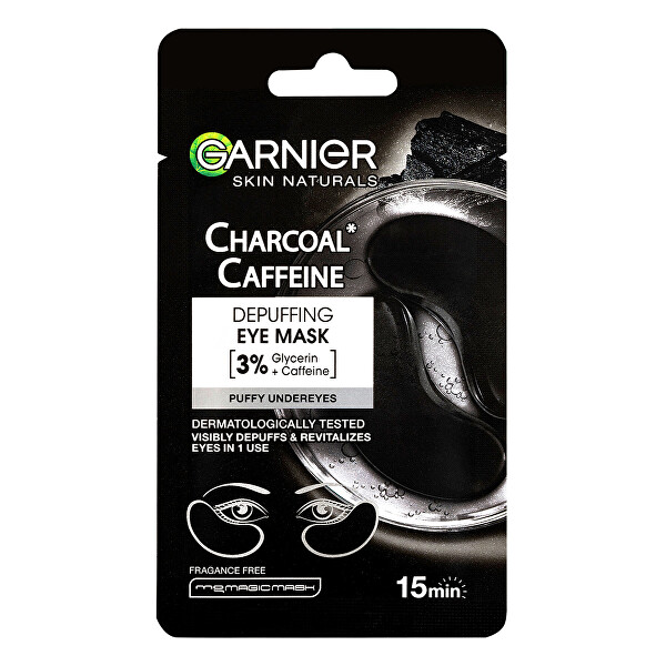 Oční maska s aktivním uhlím Skin Naturals (Depuffing Eye Mask) 5 g