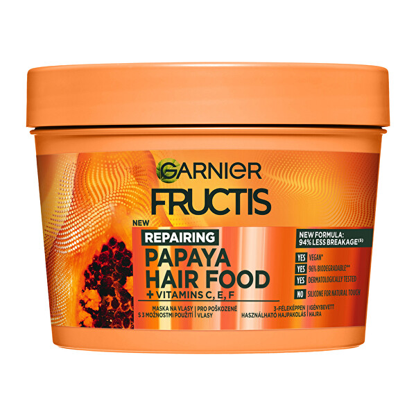 Regeneráló maszk sérült hajra Papaya (Hair Food) 400 ml