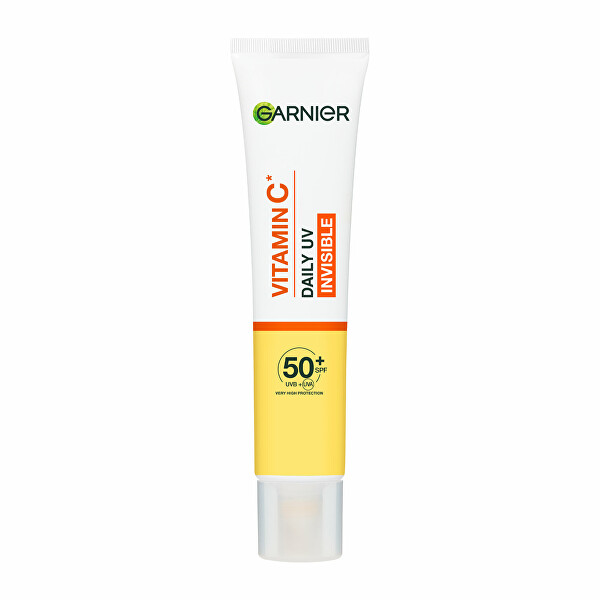 Rozjasňující ochranný pleťový fluid SPF 50+ Vitamin C (Daily UV Invisible) 40 ml