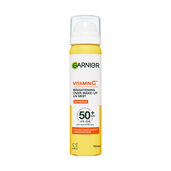 Rozjasňujúca pleťová hmla SPF 50+ Vitamín C (Brightening Over Make-up UV Mist) 75 ml