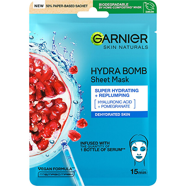 Super feuchtigkeitsspendende Füllmaske Moisture&Aqua Bomb (Skin Tissue Superhydrating Mask) 28 g