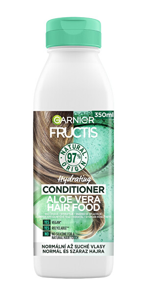 Feuchtigkeitsspendender Conditioner für normales und trockenes HaarFructis Hair Food (Aloe Vera Hydrating Conditioner) 350 ml