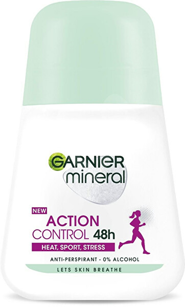 Ásványi dezodor spray nőknek Action Control Roll-on 48h 50 ml