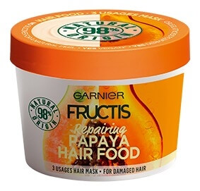 Obnovujúci maska na poškodené vlasy Fructis ( Papaya Hair Food) 390 ml