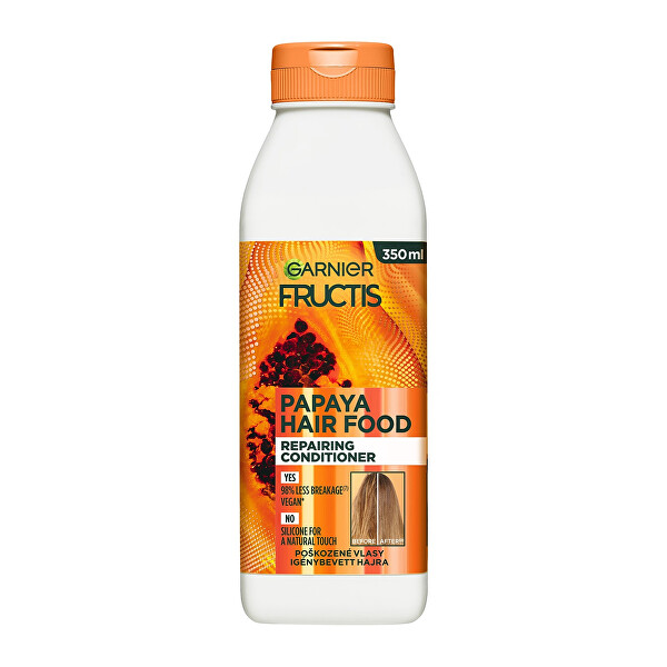 Balsam regenerator pentru păr deteriorat Fructis Hair Food (Papaya Repairing Conditioner) 350 ml