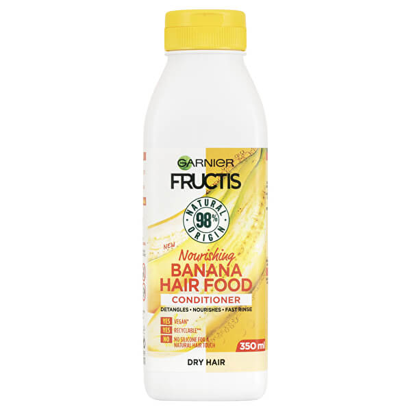 Balsamo nutriente per capelli secchi Fructis Hair Food (Banana Nourishing Conditioner) 350 ml 