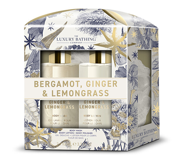 Dárková sada koupelové péče Bergamot, Zázvor & Lemongrass 3 ks