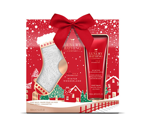 Set regalo Balsamo per piedi e calzini Fico & Mirtillo rosso