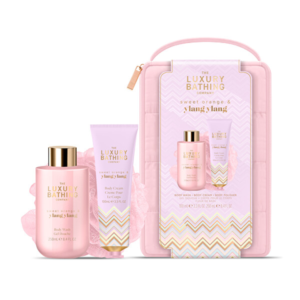 Dárková sada péče o tělo v taštičce Pomeranč & Ylang Ylang 3 ks