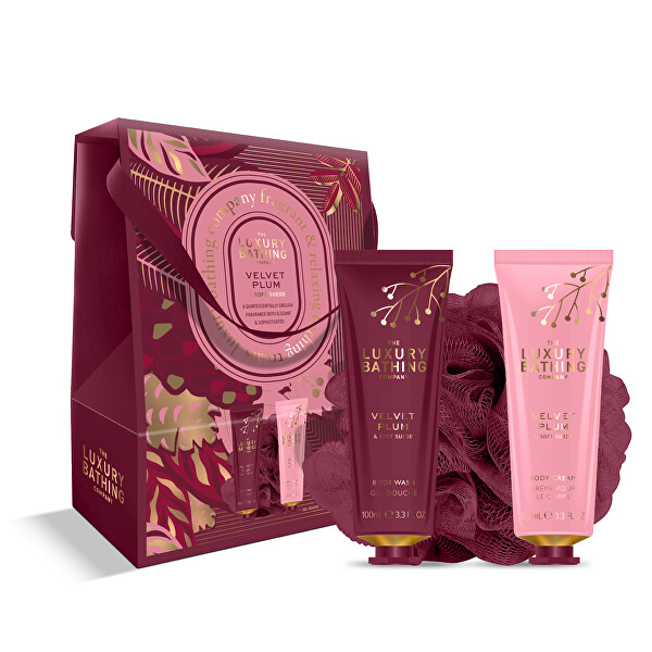 Dárková sada v krabičce Velvet Plum & Soft Suede 3 ks