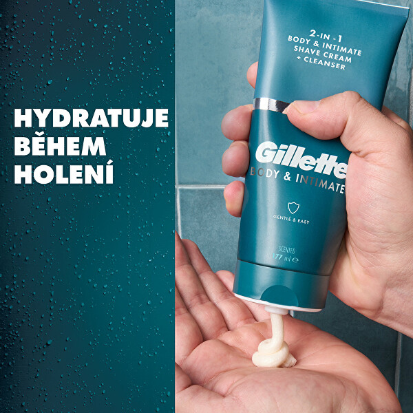 Mycí emulze a přípravek na holení 2v1 Body & Intimate (Body & Intimate Shave Cream + Cleanser) 177 ml