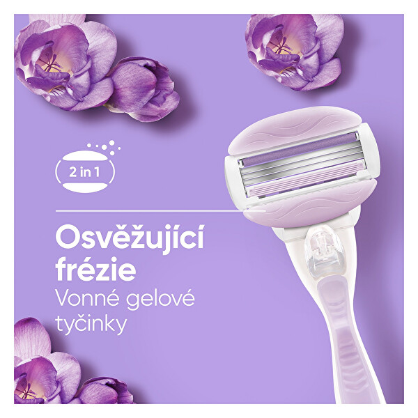 Náhradní hlavice ComfortGlide Breeze 6 ks + kryt