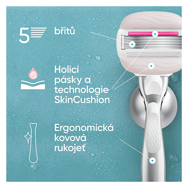 Náhradní hlavice ComfortGlide Sugarberry 6 ks + kryt