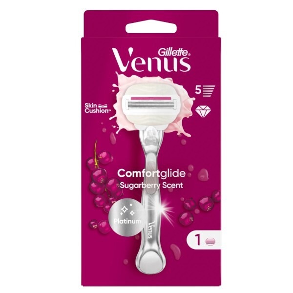 Rasierer Venus Platinum Comfortglide Sugarberry + 1 Kopf