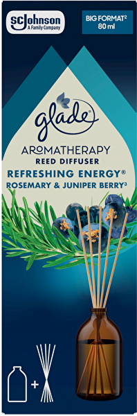 Tyčinkový difuzér Aromatherapy Reeds Refreshing Energy 80 ml