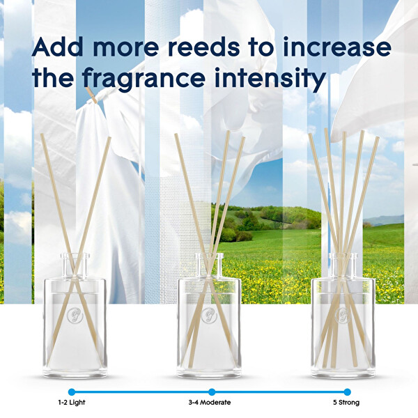Tyčinkový difuzér Reeds Pure Clean Linen 50 ml