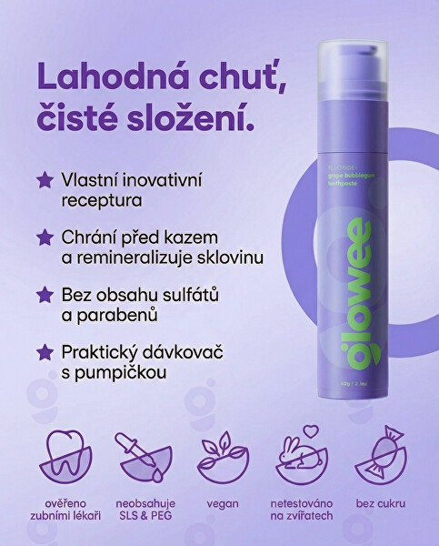 Zubní pasta Grape Bubblegum Toothpaste 60 g