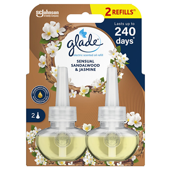 Sada náplní do elektrického osvěžovače vzduchu Sandalwood & Jasmine 2 x 20 ml