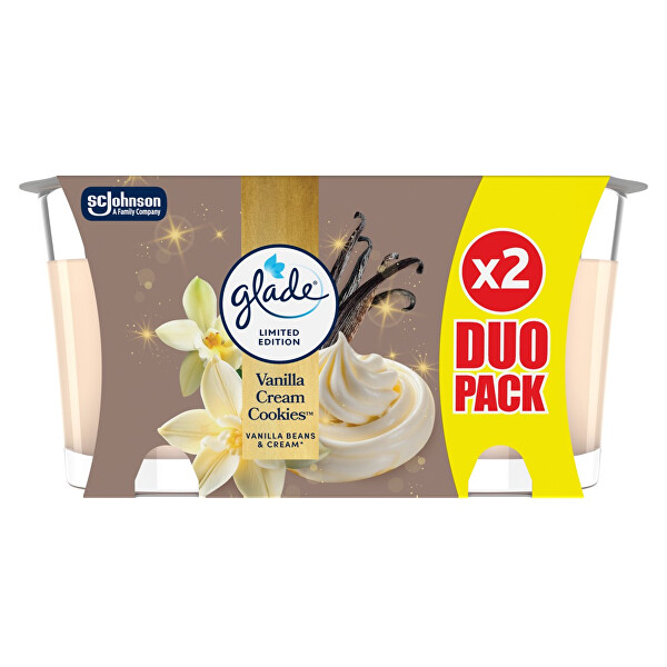 Súprava vonných sviečok Vanilla Cream Cookies 2 x 112 g