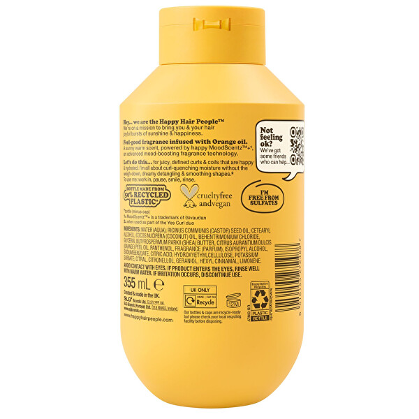 Kondicionér pro kudrnaté vlasy Yes Curl Conditioner 355 ml