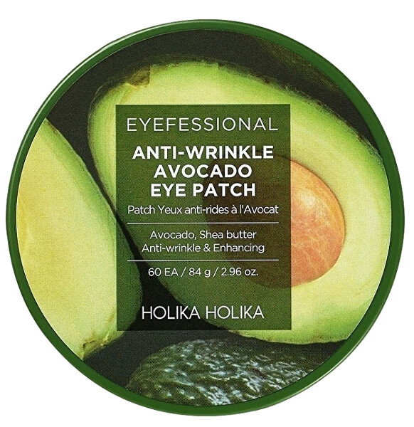 Hydrogelové oční polštářky proti vráskám Eyefessional Antiwrinkle Avocado (Eye Patch) 60 ks