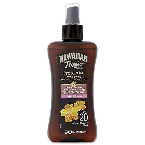 Száraz napvédő olaj SPF 20 Hawaiian Tropic Protective (Dry Spray Oil) 200 ml