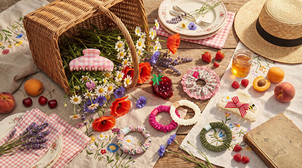 Gumička do vlasů Beauties Wildflower Blossom Dreams 4 ks